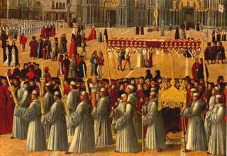 Procession in Piazza S. Marco [detail]