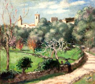 Landscape, Church at Cannet