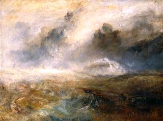 Rough Sea with Wreckage