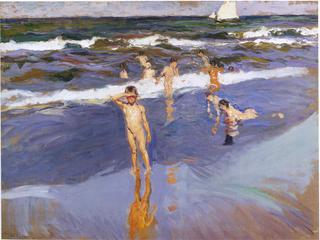 Children in the Sea, Valencia Beach