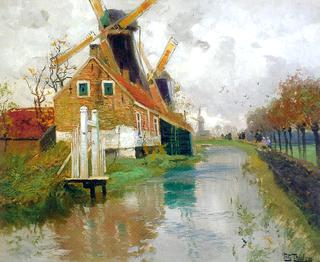 Landscape with Windmill