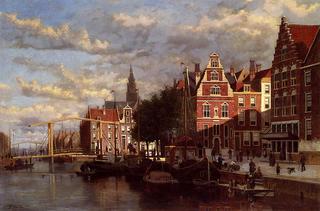 A Canal in Amsterdam