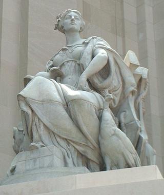 Allegorical Figure of Manhattan (from Manhattan Bridge, New York)