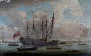 A Sheer Hulk, Refitting an East Indiaman