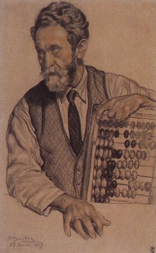 Man with Abacus