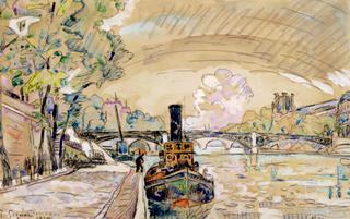 Paris, the Seine at Pont de Saint-Pères