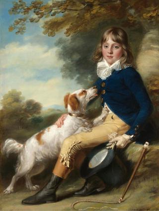 Thomas Sheppard with His Spaniel