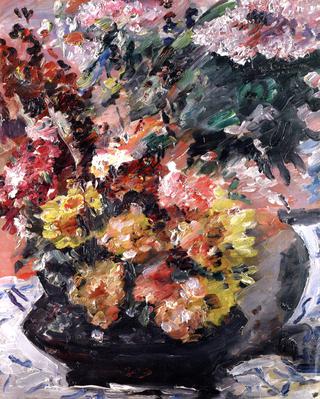 Flowers in a Bronze Bucket
