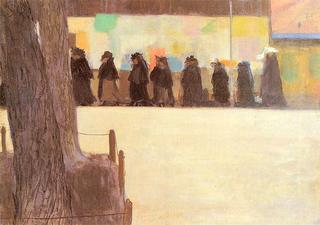 Schoolgirls in the Park
