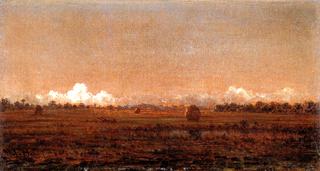 Low Clouds over a Marsh