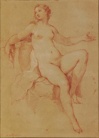 Female nude, study for The Toilet of Psyche