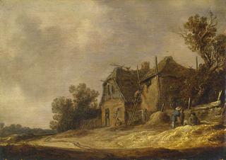 Landscape with a Cottage and a Barn