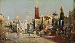 Street Scene, Cairo (Straßenansicht in Kairo)