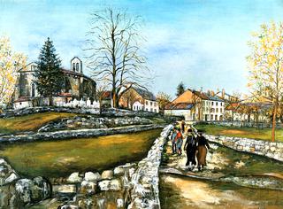 Landscape at Saint-Pierre-de-Bost, in Creuse