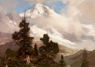 Views of the Jungfrau Mountain with Scheideck
