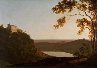 Lake Nemi at Sunset