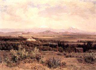 Valle de México desde el Molino del Rey