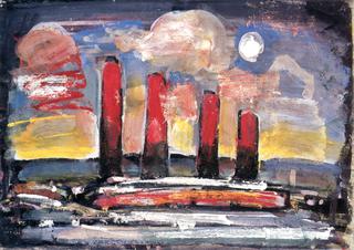 Small Suburb with Four Chimneys