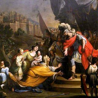 Coriolanus Beseeched by His Wife and Mother to Spare the City of Rome