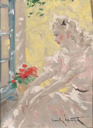 Young Lady with a Bouquet