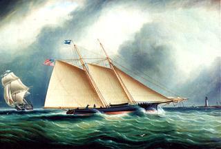 Yacht 'Dauntless' in a Full Breeze