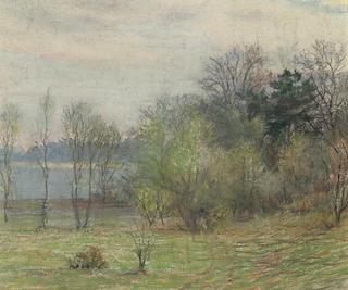 Wooded Landscape with Pond