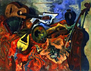 Still Life with Musical Instruments