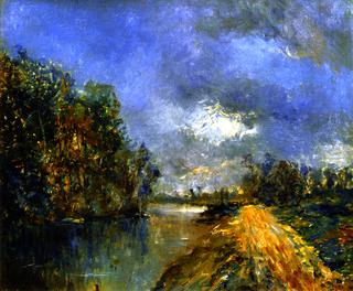 Banks of the River at Twilight
