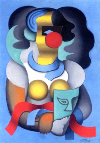 Stylized Woman with Mask