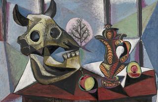 Bull Skull, Fruit, Pitcher