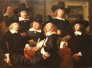 六位摄政者和Nieuwe Zijds户外救济穷人研究所的随从