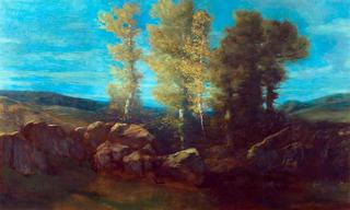 Landscape with a Stream and Hills