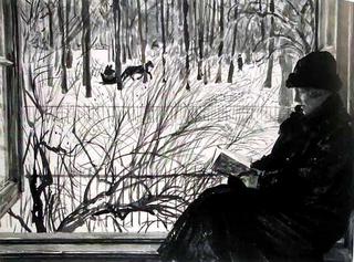 On the Terrace. Winter
