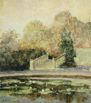 Bridge by a Pond