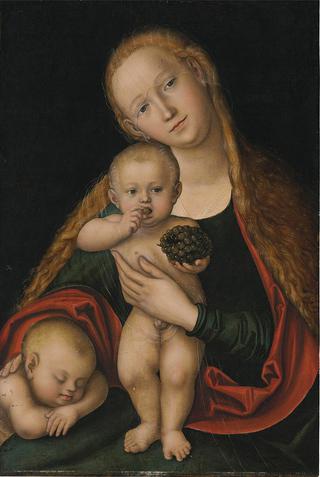 The Virgin and Child with Infant Saint John the Baptist Sleeping
