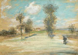 Landscape with a Peasant on the Road