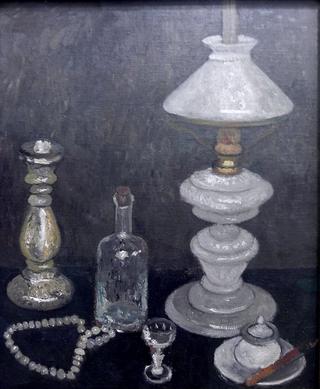 Still Life with White Lamp