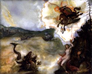 Perseus frees Andromeda