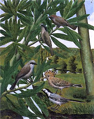 Five Birds in the Branches