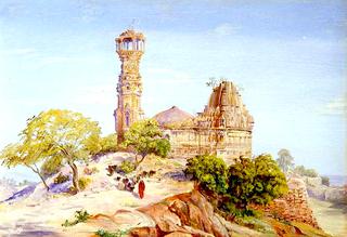 Jain Tower and Temple at Chittore, India