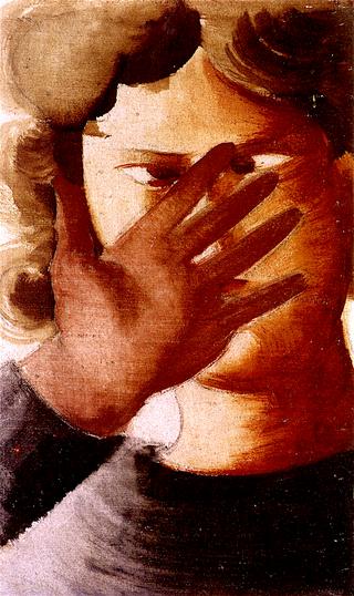 Woman Holding up Her Hand, Small Painting II