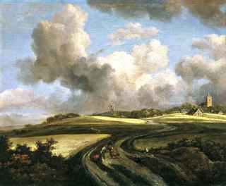 Road through Fields of Corn near the Zuider Zee