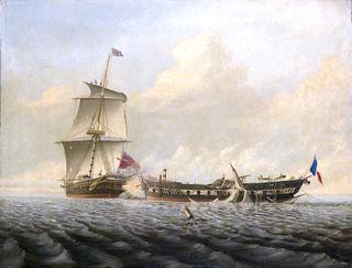 1795年1月5日“布兰奇号”和“皮克号”之间的行动