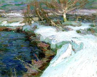 End of March near Arthabaska, Quebec (sketch for 'End of Winter, Gosselin River)