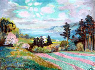 Spring on the Höri River overlooking Seckborn