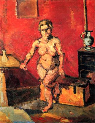 Nude with Yellow Box