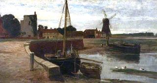 Harbour with Fishing Cobles