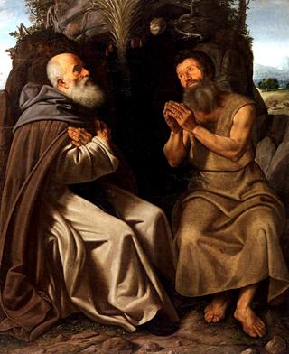 St Anthony Abbot and St Paul