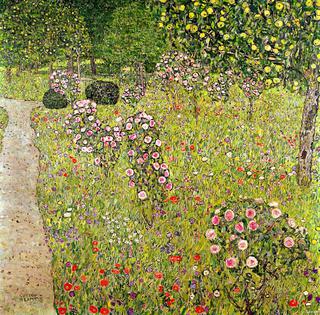Fruit Garden With Roses