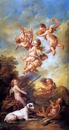 Putti Holding the Attributes of Neptune and Amymone